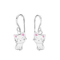 Silver Cat Earrings - 2005
