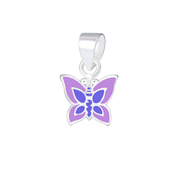 Silver Butterfly Pendant - 1893