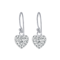 Silver Heart Earrings - 2152