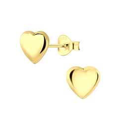 Silver Heart Stud Earrings - 2034 Silver Heart Stud Earrings - 2034