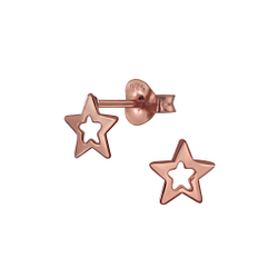 Silver Star Stud Earrings - 2063 Silver Star Stud Earrings - 2063