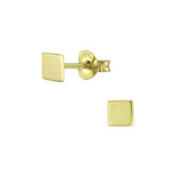 Silver Square Stud Earrings - 6206 Silver Square Stud Earrings - 6206
