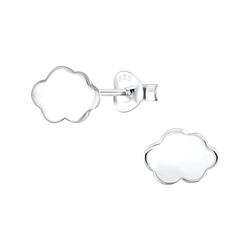 Silver Cloud Stud Earrings - 2110