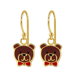 Silver Bear Earrings - 2737