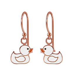 Silver Duck Earrings - 2725