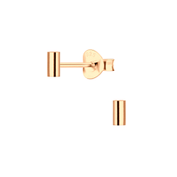 Silver Bar Stud Earrings - 2673