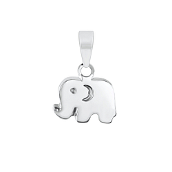 Silver Elephant Pendant - 2379