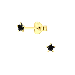 3mm Star Cubic Zirconia Silver Stud Earrings - Wholesale - 3194