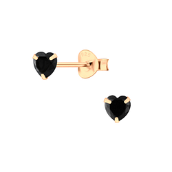 4mm Heart Cubic Zirconia Silver Stud Earrings - Wholesale - 3173 4mm Heart Cubic Zirconia Silver Stud Earrings - Wholesale - 3173