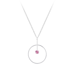 Silver Geometric Cubic Zirconia Necklace - Wholesale - 3439 Silver Geometric Cubic Zirconia Necklace - Wholesale - 3439