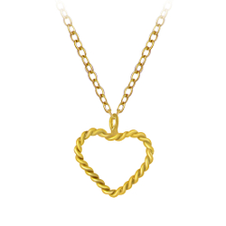 Silver Heart Necklace - 3547