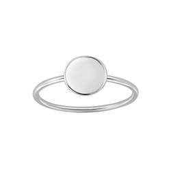 Silver Round Ring - 3573