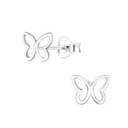 Silver Butterfly Stud Earring - 4046 Silver Butterfly Stud Earring - 4046