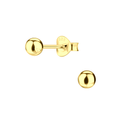 4mm Silver Ball Stud Earrings - 5664 4mm Silver Ball Stud Earrings - 5664
