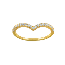 Silver Chevron Ring - 3931