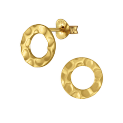 Silver Circle Stud Earrings - 4378 Silver Circle Stud Earrings - 4378