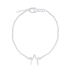 Silver Wishbone Bracelet - 5231