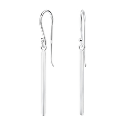 Silver Bar Earrings - 5190