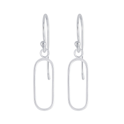 Silver Wire Earrings - 5070