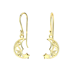 Silver Moon Earrings - 6576