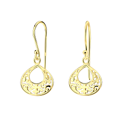 Silver Filigree Earrings - 6566