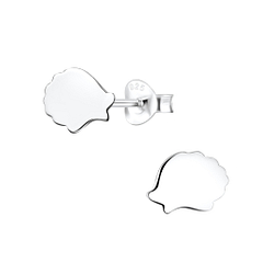 Silver Hedgehog Stud Earrings - 4910 Silver Hedgehog Stud Earrings - 4910