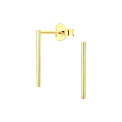 Silver Bar Stud Earrings - 4887 Silver Bar Stud Earrings - 4887