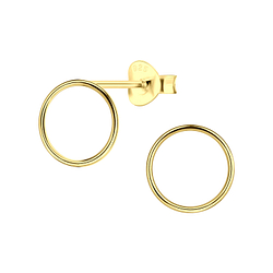 Silver Circle Stud Earrings - 4810 Silver Circle Stud Earrings - 4810