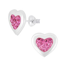Silver Heart Stud Earrings - 5341 Silver Heart Stud Earrings - 5341