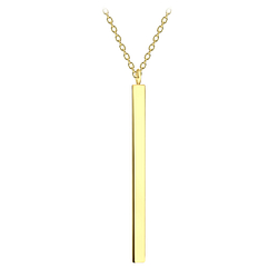 Silver Bar Necklace - 6918