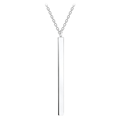 Silver Bar Necklace - 5269