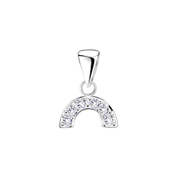 Silver Rainbow Cubic Zirconia Pendant - 5243 Silver Rainbow Cubic Zirconia Pendant - 5243
