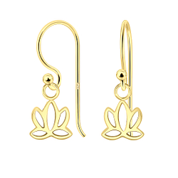 Silver Lotus Earrings - 5151 Silver Lotus Earrings - 5151