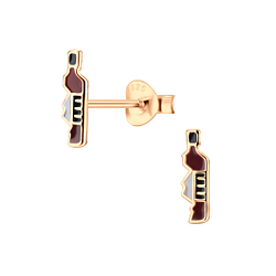Silver Liquor bottles Stud Earrings - 5888