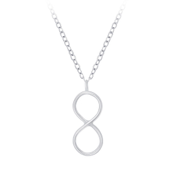 Silver Infinity Necklace - 6376