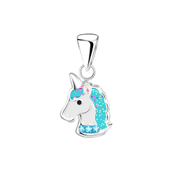 Silver Unicorn Pendant - 5235