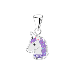 Silver Unicorn Pendant - 5239