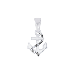 Silver Anchor Pendant - 6379