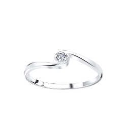 Silver Cubic Zirconia Ring - 5373