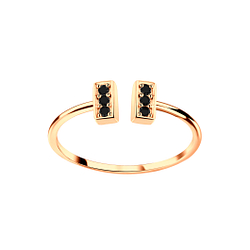 Silver Bar Open Ring - 5629