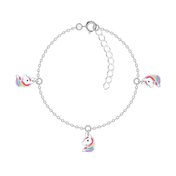 Silver Unicorn Bracelet - 6627