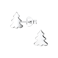 Silver Tree Stud Earrings - 6660 Silver Tree Stud Earrings - 6660