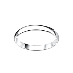 3mm Silver Band Ring - 6298