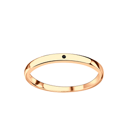 Silver Cubic Zirconia Band Ring - 6329