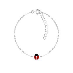 Silver Ladybug Bracelet - 5654 Silver Ladybug Bracelet - 5654
