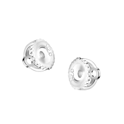 Silver Screw Back Butterfly – Pack of 5 Pairs - 6893