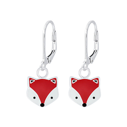 Silver Fox Lever Back Earrings - 6946