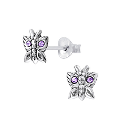 Silver Butterfly Stud Earrings - Wholesale - 5359 Silver Butterfly Stud Earrings - Wholesale - 5359