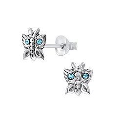 Silver Butterfly Stud Earrings - Wholesale - 5359 Silver Butterfly Stud Earrings - Wholesale - 5359