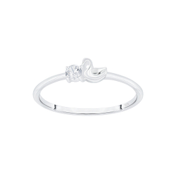 Silver Swan Ring - 7061